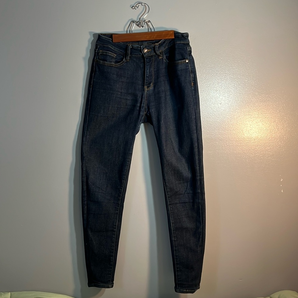 Judy Blue Mid Rise Skinny Blue Jean Dark Wash size 3/26 Women’s